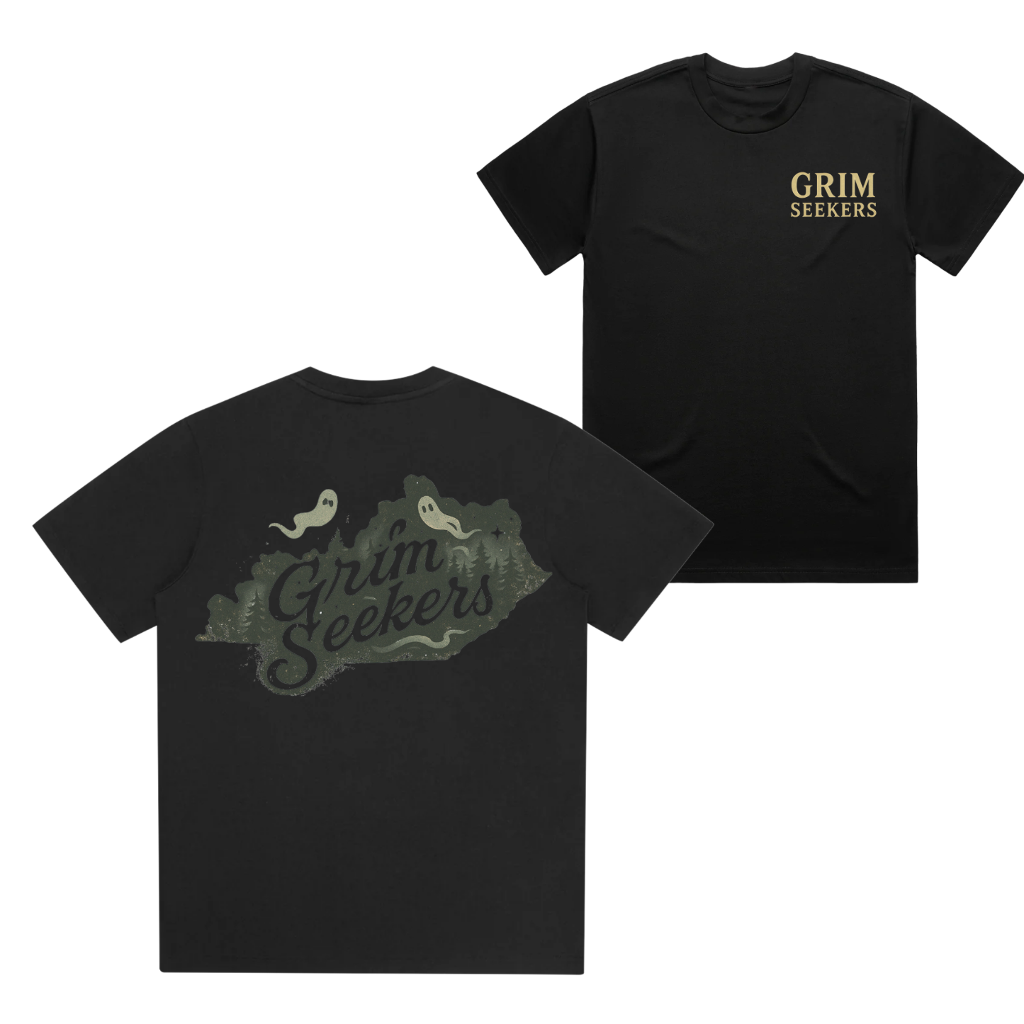 Grim Seekers KY logo tee